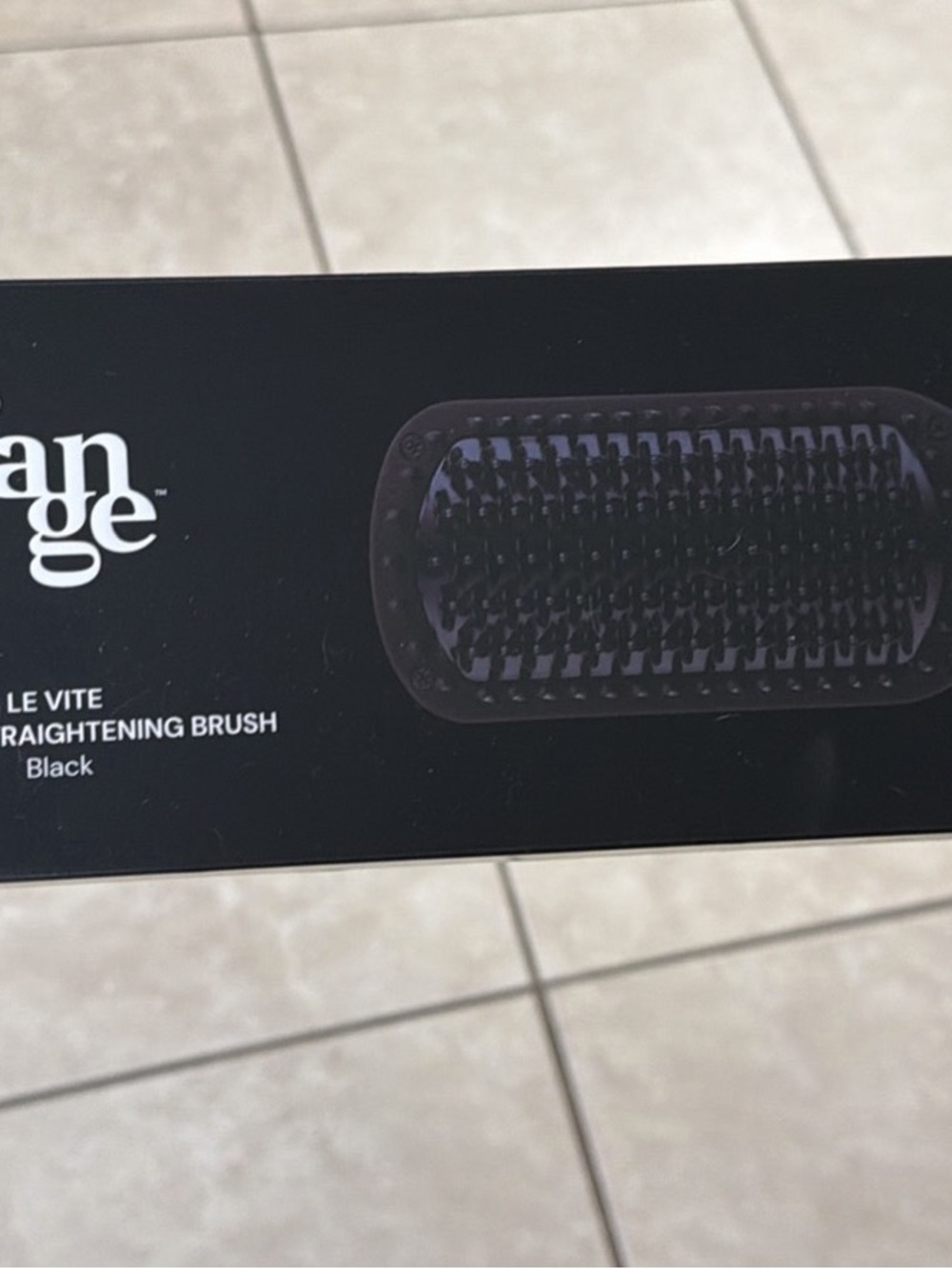 Lange ceramic Straightening Brush - Black